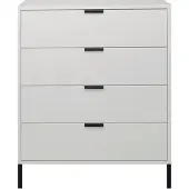 58 aufm Kessel Kommode Erna 81x45x102 Kreidegrau matt Lack 14724-Q
