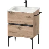 Duravit Waschtischunterschrank wandhängend Sivida 61x59,2x47,7cm, 2 Schub., E Marm, Gr. sw