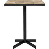 House Doctor Streifen-Beistelltisch Staubrosa/Beige – 266140063