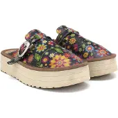 Calceo Damen Clogs mit Blumen CAL4603 36