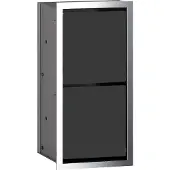 Emco WC-Papiermodul ASIS 150 Unterputz, 344mm chrom/schwarz