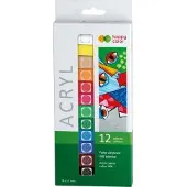 HAPPY COLOR Acrylfarben 12 ml 12 Farben