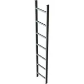 Zarges Schachtleiter 300mm lichte Breite Edelstahl, 10 Sprossen