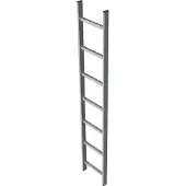 Zarges Schachtleiter 300mm lichte Breite 6 Sprossen Stahl verzinkt