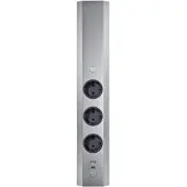 Thebo Energie-Ecksäule ST 3081/3 USB A+C in EDELSTAHL mit 3 Steckplätzen und USB A+C Ladestation / Mehrfachsteckdose / Ecksteckdose