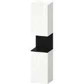 Duravit Hochschrank Qatego 40x36x1760cm, 2 T, An li, Ei sw/we hgl