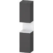 Duravit Hochschrank Qatego 40x36x1760cm, 2 T, B, An r, we m/Grap ma