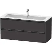 Duravit Waschtischunterschrank Ketho.2 121x48cm, graph matt, 2 Schub., wandhängend