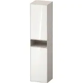 Duravit Hochschrank Zencha 40x36x176cm, 2 T, An re, Gl. w/taup matt