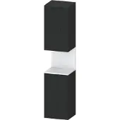 Duravit Hochschrank Qatego 40x36x1760cm, 2 T, B, An r, we m/Eich sw