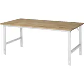 RAU Arbeitstisch, Buche-Platte, B 2000 x T 1000 x H 760-1080 mm