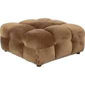 Dutchbone Hocker Hackman Velours Cognac