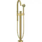 Hansgrohe Wannen-Einhebelmischer Axor One Ausl. 220mm, bodenstehend, brushed brass