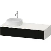 Duravit Zencha Konsolenwaschtischunterbau, 1300x550mm, 1 Auszug, 1 Ausschnitt links, ZE4812L63840000