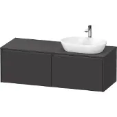 Duravit Ketho.2 Wastafelonderkast 140x55x45,9 cm Supermat Grafiet