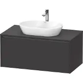 Duravit Waschtischunterschrank Ketho.2 100x55cm, gra m, Pl m 1 Ausschn, wandhängend