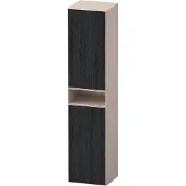 Duravit Hochschrank Zencha 40x36x176cm, 2 T, An l, E sw/tau matt