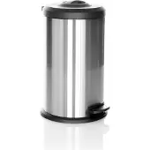 Hjh OFFICE Mülleimer 40 Liter CLEAN X Abfalleimer Mülltrenner rund für Küche, Büro mit Step-On 62.0 - 96.0 x 38.0 x 38.0 cm