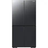 Samsung 4-Türen French Door mit Beverage Center und Festwasseranschluss, Freistehend, French door, Edelstahl, Innen, Gehärtetes Glas, Links/Rechts