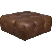 Dutchbone Hocker Hackman Leather Chocolate