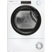 Candy Smart Pro CROE H10A2TBE-S, Freistehend, Frontlader, Wärmepumpe, Weiß, Tasten, Drehregler, Schwarz