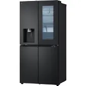LG InstaView GMG860EPBE, Freistehend, Mehrtürig, Schwarz, 4 Tür(en), Essence Black Steel, Berührung