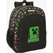 Minecraft 15l 32x38x12 Cm Rucksack Schwarz Kinder Schwarz One Size