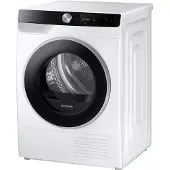 Samsung DV90DG6845LKU3, Freistehend, Frontlader, Wärmepumpe, Weiß, Drehregler, Berührung, Links
