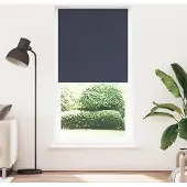 vidaXL Verdunkelungsrollo Marineblau 90x230cm Stoffbreite 85,7 cm