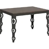 Itamoby Ausziehbarer Tisch 90x120/224 cm Karamay Evolution Walnuss-Anthrazit-Gestell