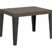 Itamoby Ausziehbarer Tisch 70x110/194 cm Gestell Flame Walnut Anthrazit