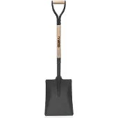 Vito Quadratische Gartenschaufel gehärteter Stahl Hohe Qualität Holzstiel Ergonomischer Griff