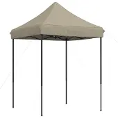 Syfax Partyzelt Faltbar Pop-Up Taupe 200x200x306 cm