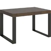 Itamoby Ausziehbarer Tisch 90x130/390 cm Tecno Noce Anthrazit Gestell
