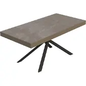 Itamoby Niket taubengrauer Ausziehtisch 200/460x90 cm mit anthrazitfarbenen Beinen