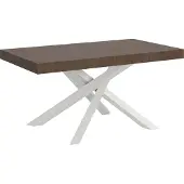 Itamoby Ausziehtisch 180/440x90 cm Volantis Walnuss weiße Beine