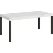 Itamoby Ausziehtisch Everyday 200/460x90 cm, Esche weiß, Beine anthrazit