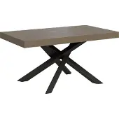 Itamoby Volantis taubengrauer Ausziehtisch 160/420x90 cm mit anthrazitfarbenen Beinen