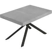 Itamoby Niket Ausziehtisch 140/224x80cm Beton Anthrazit Beine