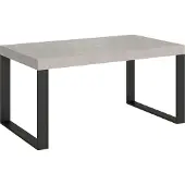Itamoby Ausziehtisch 160/264x90 cm Tecno Kaschmir Beine anthrazit