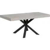 Itamoby Ausziehtisch 90/194x90 cm Clerk Premium Kaschmir Beine anthrazit