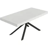 Itamoby Niket Ausziehtisch 200/304x90 cm, Esche weiß, Beine anthrazit