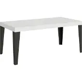 Itamoby Ausziehbarer Tisch 90x180/440 cm Gestell Flame White Ash Anthrazit
