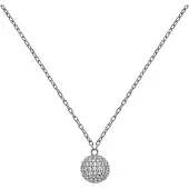 Daniel Wellington Stilvolle Stahlkette mit glitzerndem Kugel-Pavé DW00400655