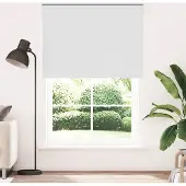 vidaXL Verdunkelungsrollo Weiß 165x210cm Stoffbreite 161,6cm Polyester