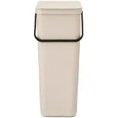 Brabantia Mülleimer Sort & Go - 40 Liter - Soft Beige