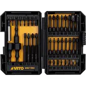 Vito Set mit 38 Aufsätzen für Akkuschrauber, Stahl, Chrom-Vanadium, Marke