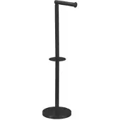 Wellhome - Toilettenpapierhalter aus Edelstahl Ø15x60 cm in Matt-Schwarz