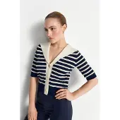 Rich & royal Cardigan Regular fit mit Matrosenkragen