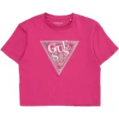 GUESS T-Shirt J6GI24 K6YW4 Dunkelrosa Relaxed Fit